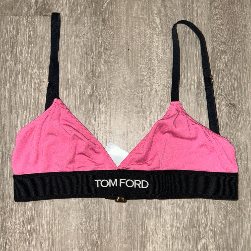 Tom Ford Pink and Black Crop Top